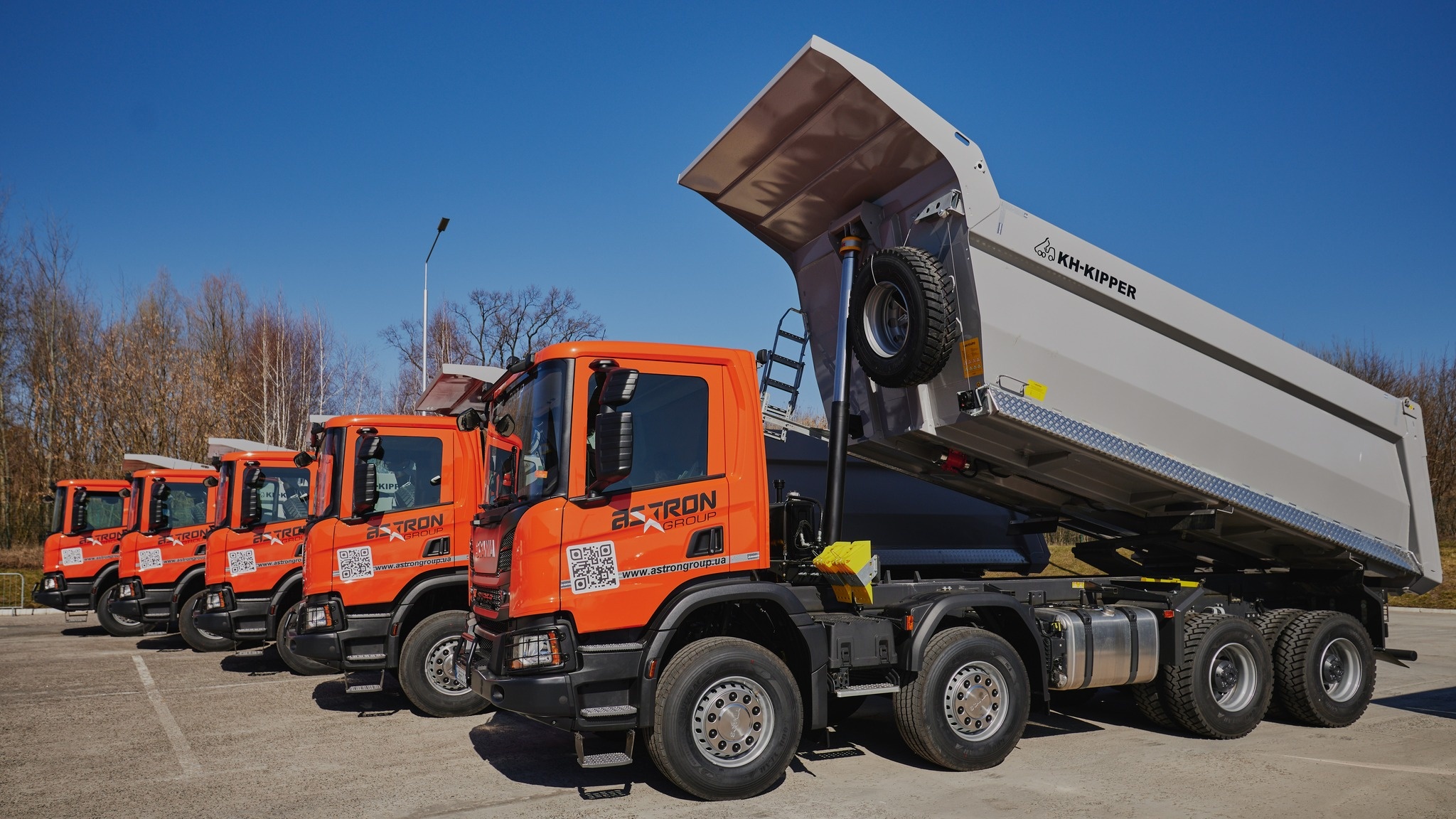 Astron Group придбала п'ять нових самоскидів Scania Super з