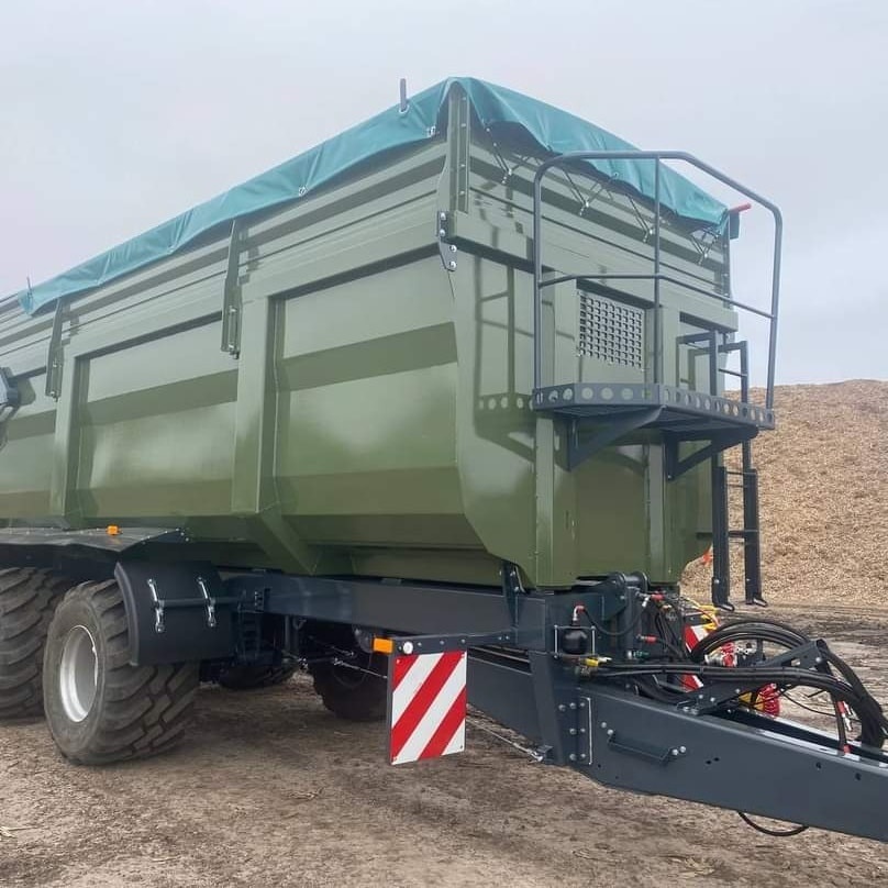 カズプロ Завод Кобзаренка представив новий тракторний самоскидний причіп